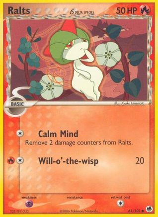 [PKM-C] Ralts (61/101) (Delta Species) (Stamped) [EX: Dragon Frontiers]