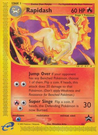 [PKM-R] Rapidash (51) [Wizards of the Coast: Black Star Promos]
