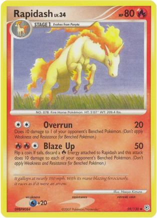 [PKM] Rapidash (59/130) [Diamond & Pearl: Base Set]