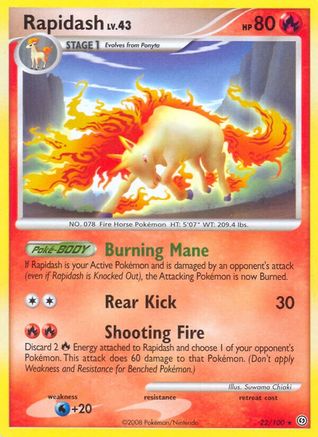 [PKM] Rapidash (22/100) [Diamond & Pearl: Stormfront]