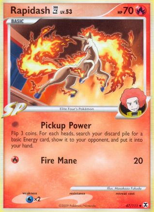 [PKM] Rapidash (47/111) [Platinum: Rising Rivals]
