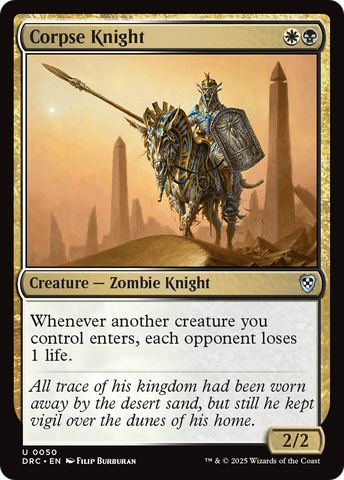{C} Corpse Knight [Aetherdrift Commander][DRC 050]