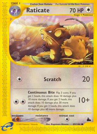 [PKM-C] Raticate (89/144) [Skyridge]