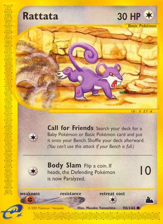 [PKM-C] Rattata (90/144) [Skyridge]