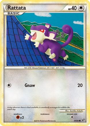 [PKM] Rattata (64/90) [HeartGold & SoulSilver: Undaunted]