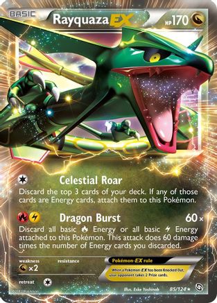 [PKM-R] Rayquaza EX (85/124) [Black & White: Dragons Exalted]