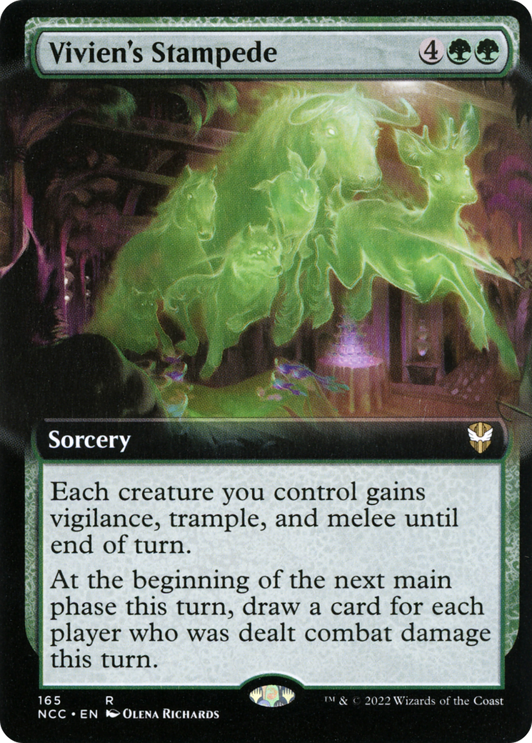 {R} Vivien's Stampede (Extended Art) [Streets of New Capenna Commander][NCC 165]
