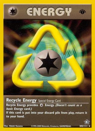 [PKM] Recycle Energy (105/111) [Neo Genesis 1st Edition]