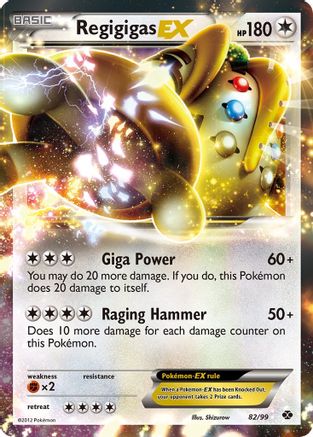 [PKM] Regigigas EX (82/99) [Black & White: Next Destinies]