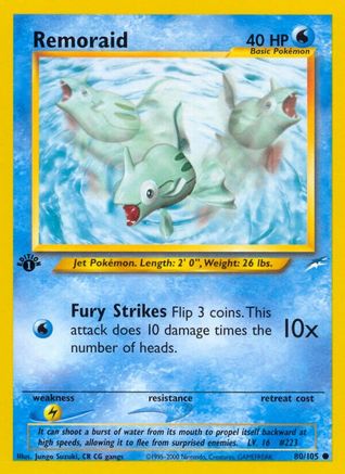 [PKM] Remoraid (80/105) [Neo Destiny 1st Edition]