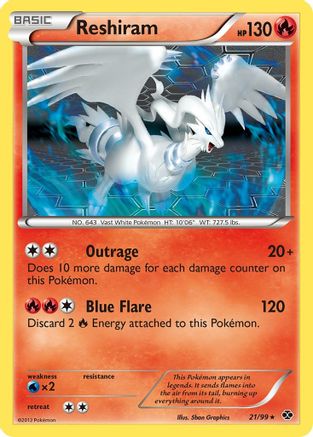 [PKM] Reshiram (21/99) [Black & White: Next Destinies]