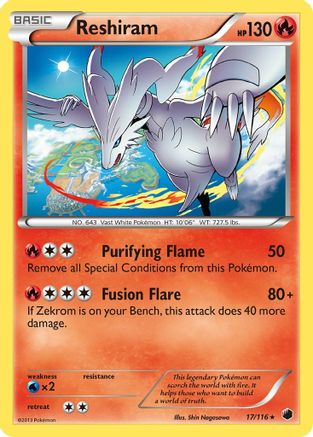 [PKM] Reshiram (17/116) [Black & White: Plasma Freeze]
