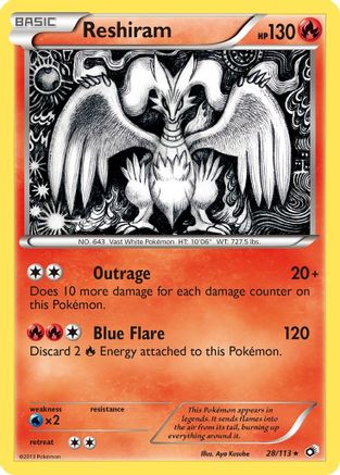 [PKM] Reshiram (28/113) [Black & White: Legendary Treasures]