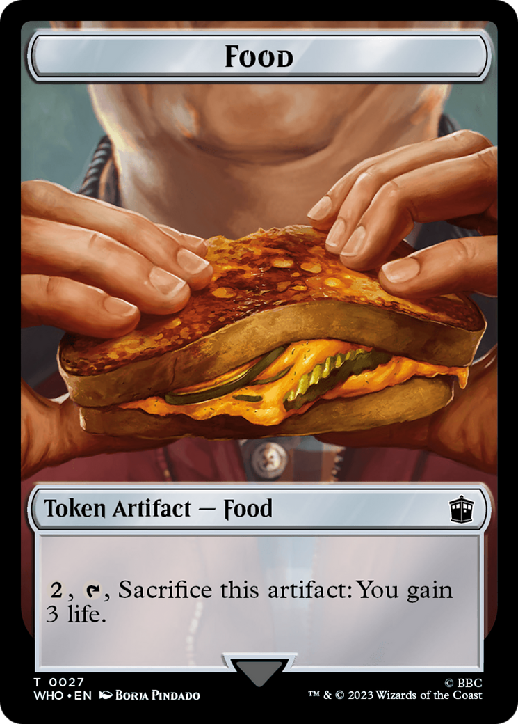 {T} Soldier // Food (0027) Double-Sided Token [Doctor Who Tokens][TWHO 8//27]