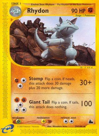 [PKM] Rhydon (29/144) [Skyridge]