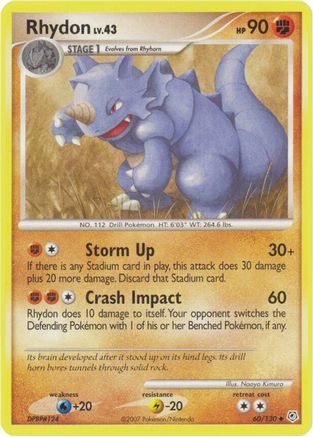 [PKM] Rhydon (60/130) [Diamond & Pearl: Base Set]