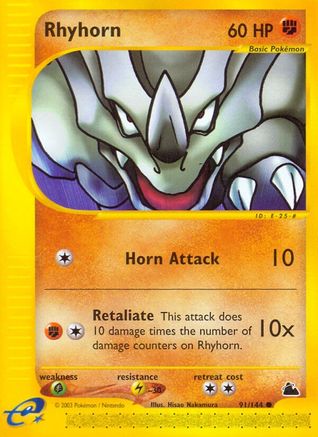 [PKM] Rhyhorn (91/144) [Skyridge]