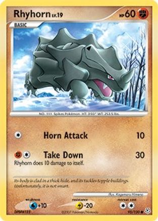 [PKM] Rhyhorn (95/130) [Diamond & Pearl: Base Set]