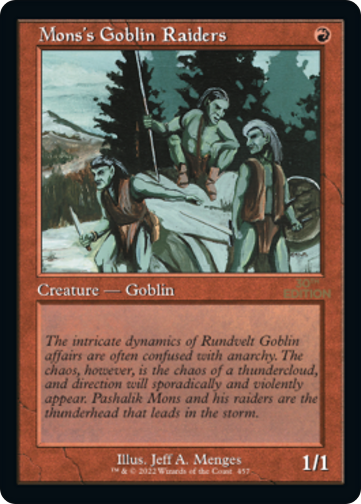 {C} Mons's Goblin Raiders (Retro) [30th Anniversary Edition][30A 457]