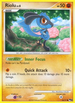 [PKM] Riolu (16/17) [POP Series 8]
