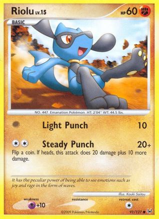 [PKM] Riolu (91/127) [Platinum: Base Set]