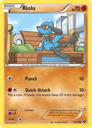 [PKM] Riolu (63/99) [Black & White: Next Destinies]