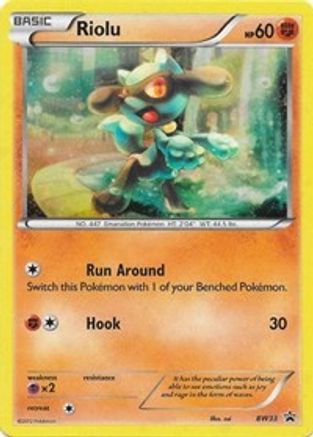 [PKM] Riolu (BW33) (Cosmos Holo) [Black & White: Black Star Promos]