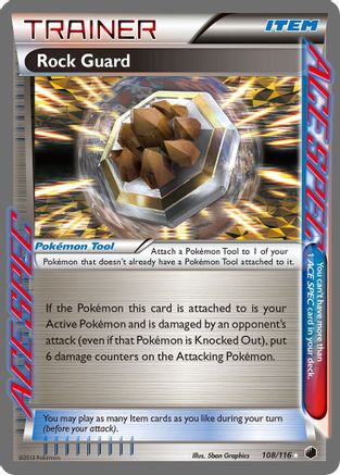 [PKM] Rock Guard (108/116) [Black & White: Plasma Freeze]