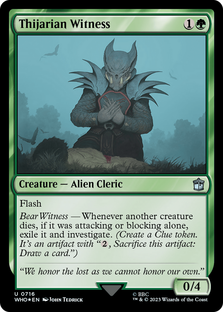 {C} Thijarian Witness (Surge Foil) [Doctor Who][WHO 716]