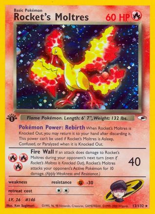 [PKM-R] Rocket's Moltres (12/132) [Gym Heroes 1st Edition]