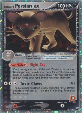 [PKM] Rocket's Persian ex (116/115) [EX: Unseen Forces]
