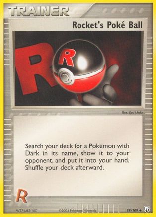 [PKM] Rocket's Poke Ball (89/109) (Stamped) [EX: Team Rocket Returns]