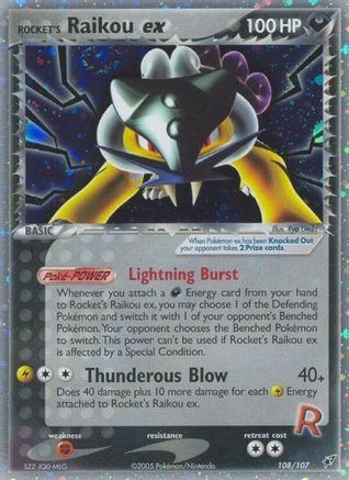 [PKM-R] Rocket's Raikou ex (108/107) [EX: Deoxys]