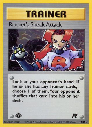 [PKM] Rocket's Sneak Attack (72/82) [Team Rocket 1st Edition]