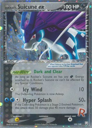 [PKM-R] Rocket's Suicune ex (105/109) [EX: Team Rocket Returns]
