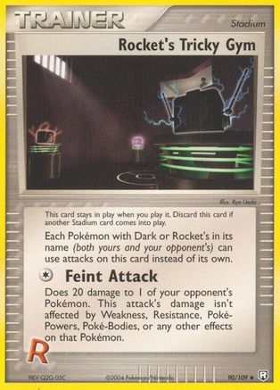 [PKM] Rocket's Tricky Gym (90/109) (Stamped) [EX: Team Rocket Returns]