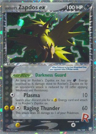 [PKM-R] Rocket's Zapdos ex (106/109) [EX: Team Rocket Returns]