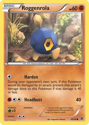 [PKM] Roggenrola (49/98) [Black & White: Emerging Powers]