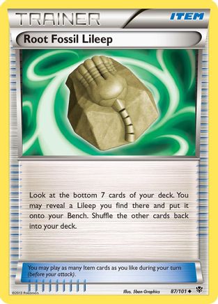[PKM] Root Fossil Lileep (87/101) [Black & White: Plasma Blast]