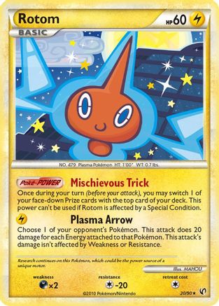 [PKM-R] Rotom (20/90) [HeartGold & SoulSilver: Undaunted]