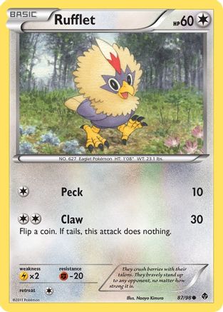 [PKM] Rufflet (87/98) [Black & White: Emerging Powers]
