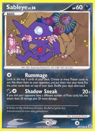 [PKM] Sableye (63/132) [Diamond & Pearl: Secret Wonders]
