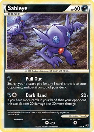 [PKM] Sableye (35/90) [HeartGold & SoulSilver: Undaunted]