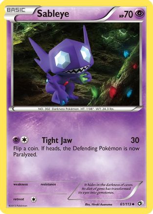 [PKM] Sableye (61/113) [Black & White: Legendary Treasures]