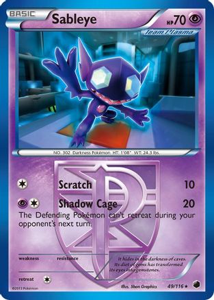 [PKM] Sableye (49/116) [Black & White: Plasma Freeze]