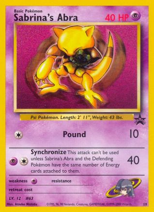 [PKM] Sabrina's Abra (19) [Wizards of the Coast: Black Star Promos]