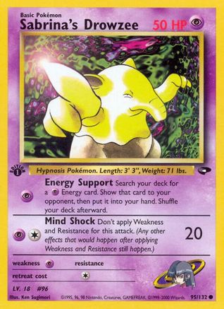 [PKM-C] Sabrina's Drowzee (95/132) [Gym Challenge Unlimited]
