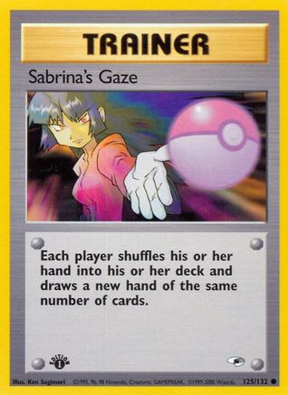 [PKM] Sabrina's Gaze (125/132) [Gym Heroes 1st Edition]
