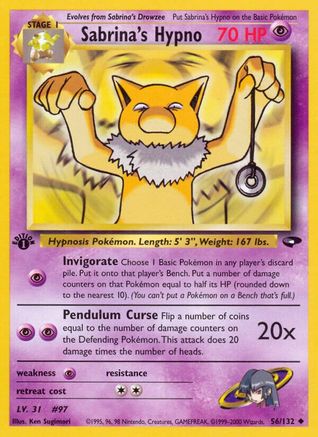 [PKM] Sabrina's Hypno (56/132) [Gym Challenge 1st Edition]