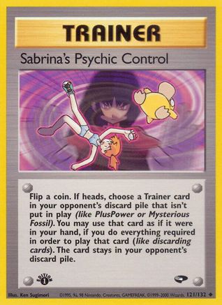 [PKM] Sabrina's Psychic Control (121/132) [Gym Challenge 1st Edition]